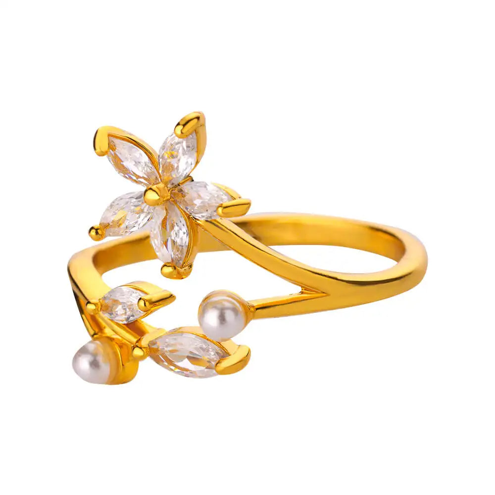 Pearl Flower Ring
