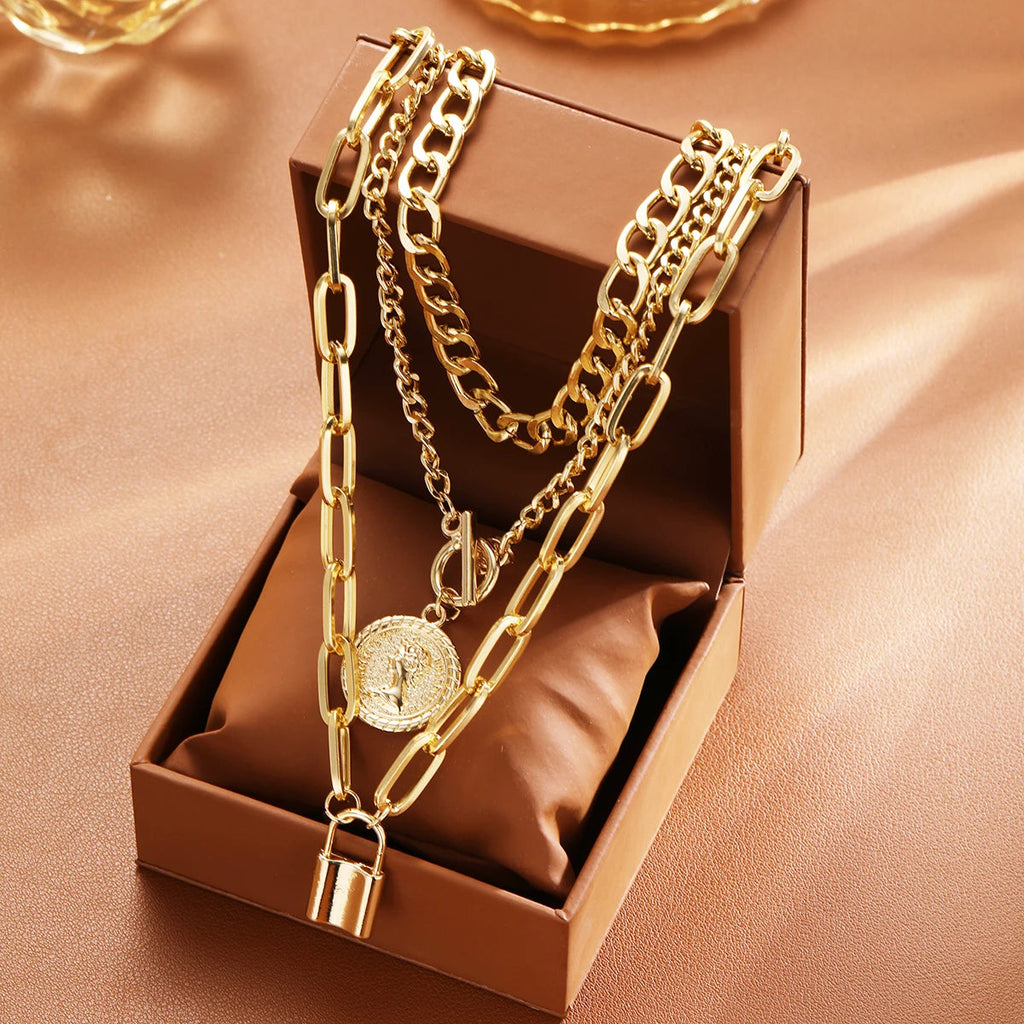 3 PCS Punk Necklace