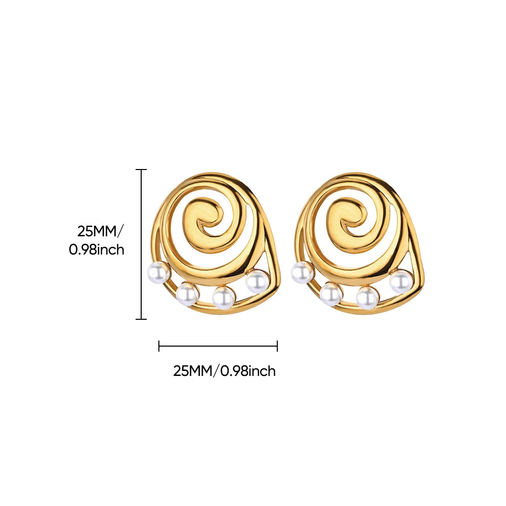 Thread Pearl Earrings
