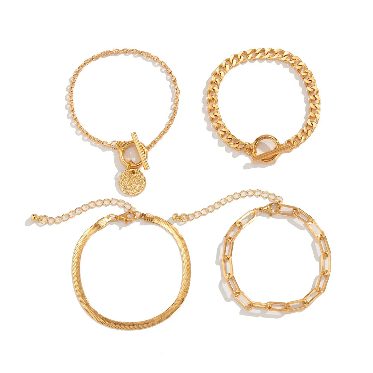 Cuban Link Coin Pendant Bracelet