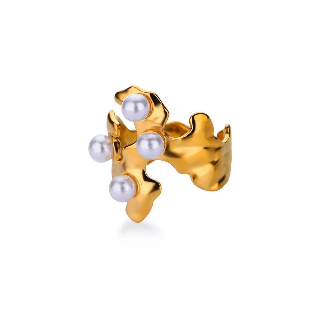 Irregular Pearl Ring