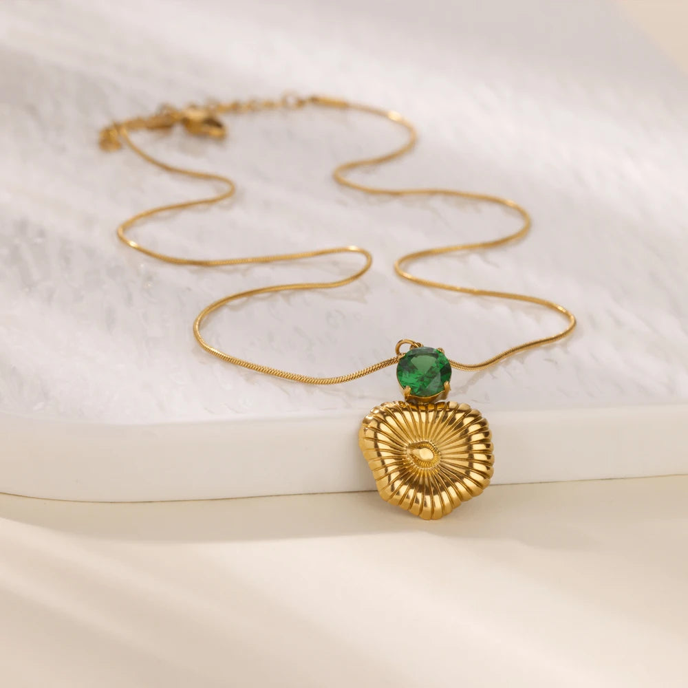 Round Zircon Necklace