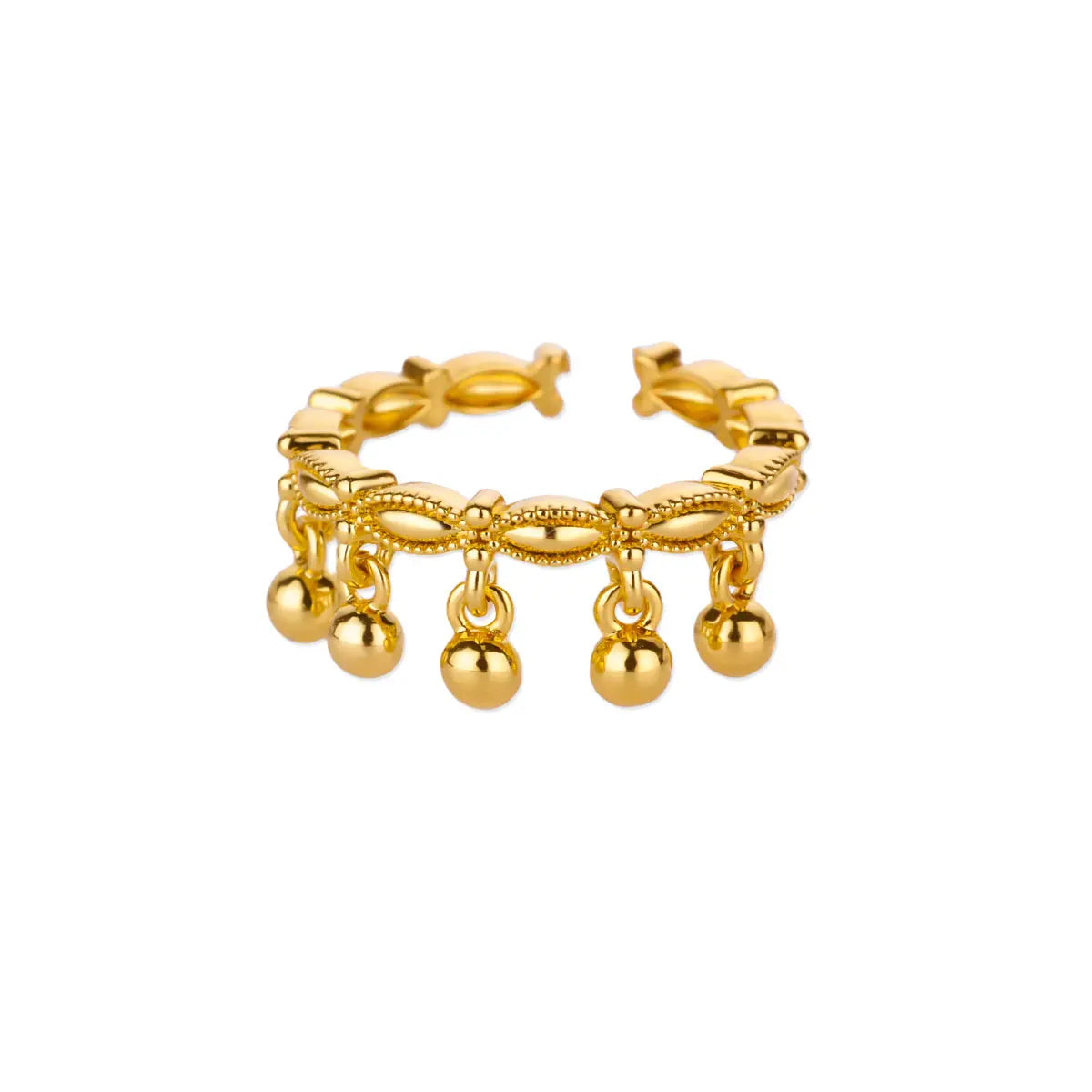 Beaded Open Ring