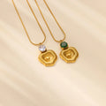 Round Zircon Necklace