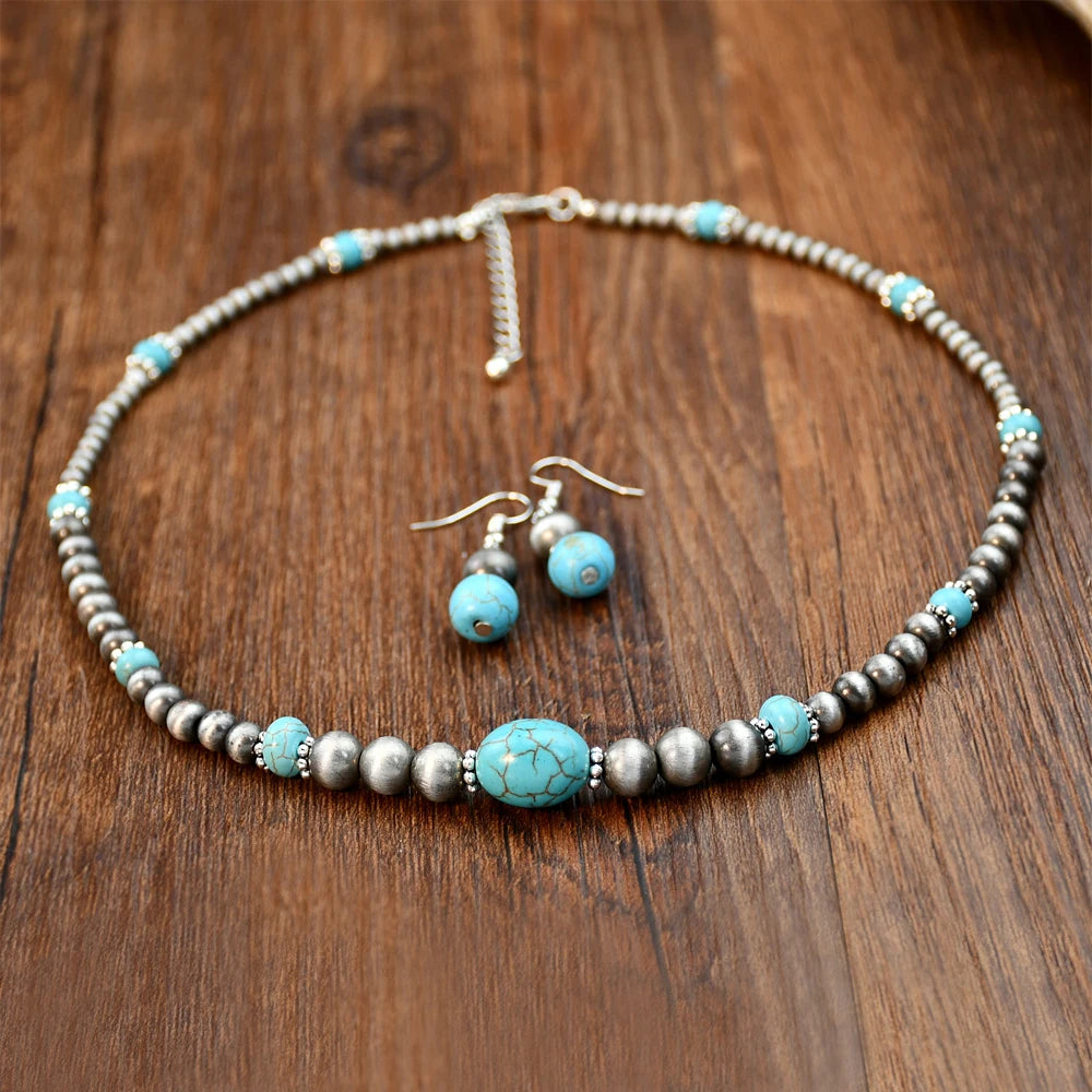 2 PCS Boho Beaded Jewelry Set