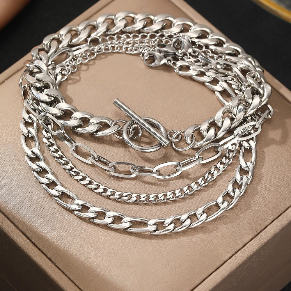 4 PCS Stainless Steel Bracelet