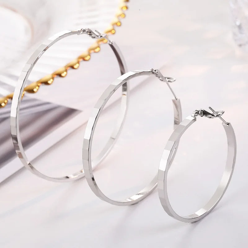 Silver Hoop Earrings