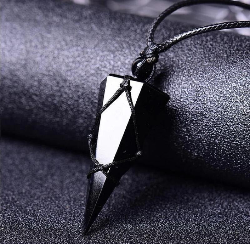 Obsidian Stone Necklace