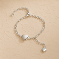 Silver Hanging Heart Ring