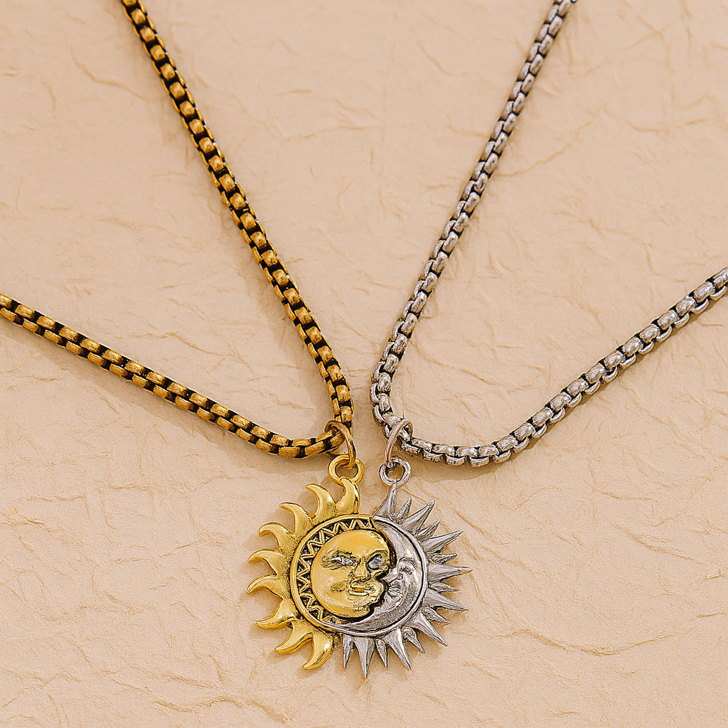 Sun & Moon Couple Necklace