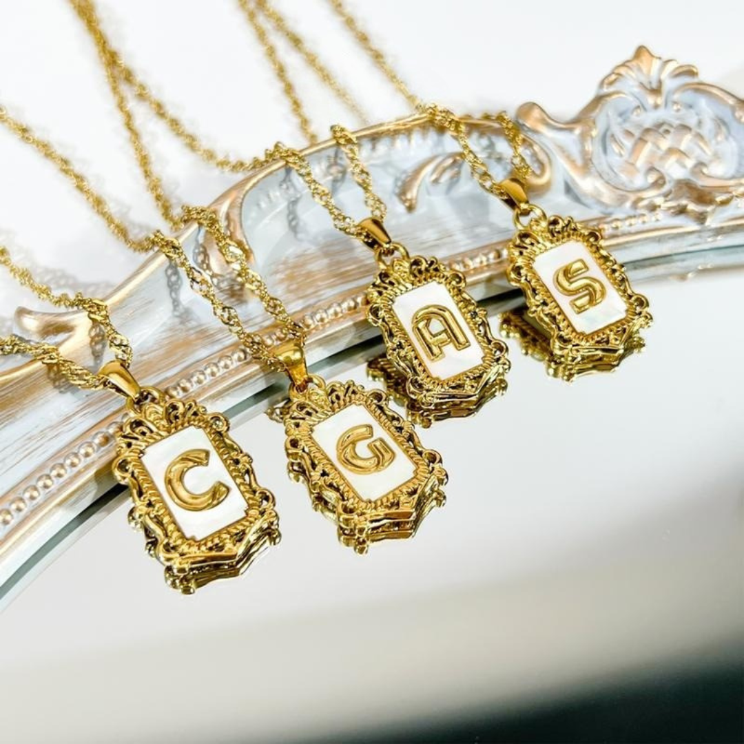 A-Z Crown Initial Necklace