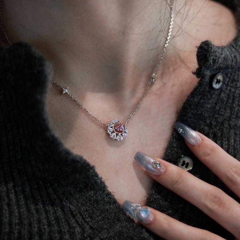 Heart Moon Necklace