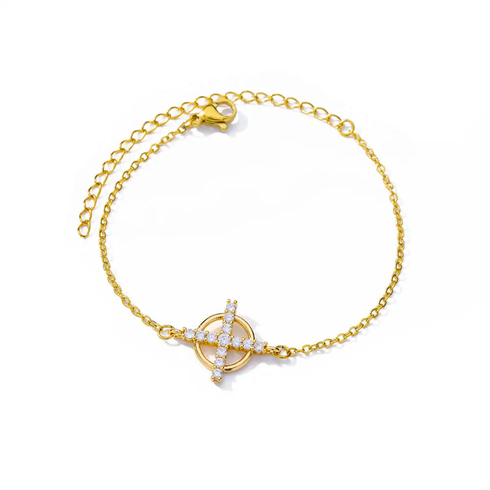 Minimal Cross Bracelet