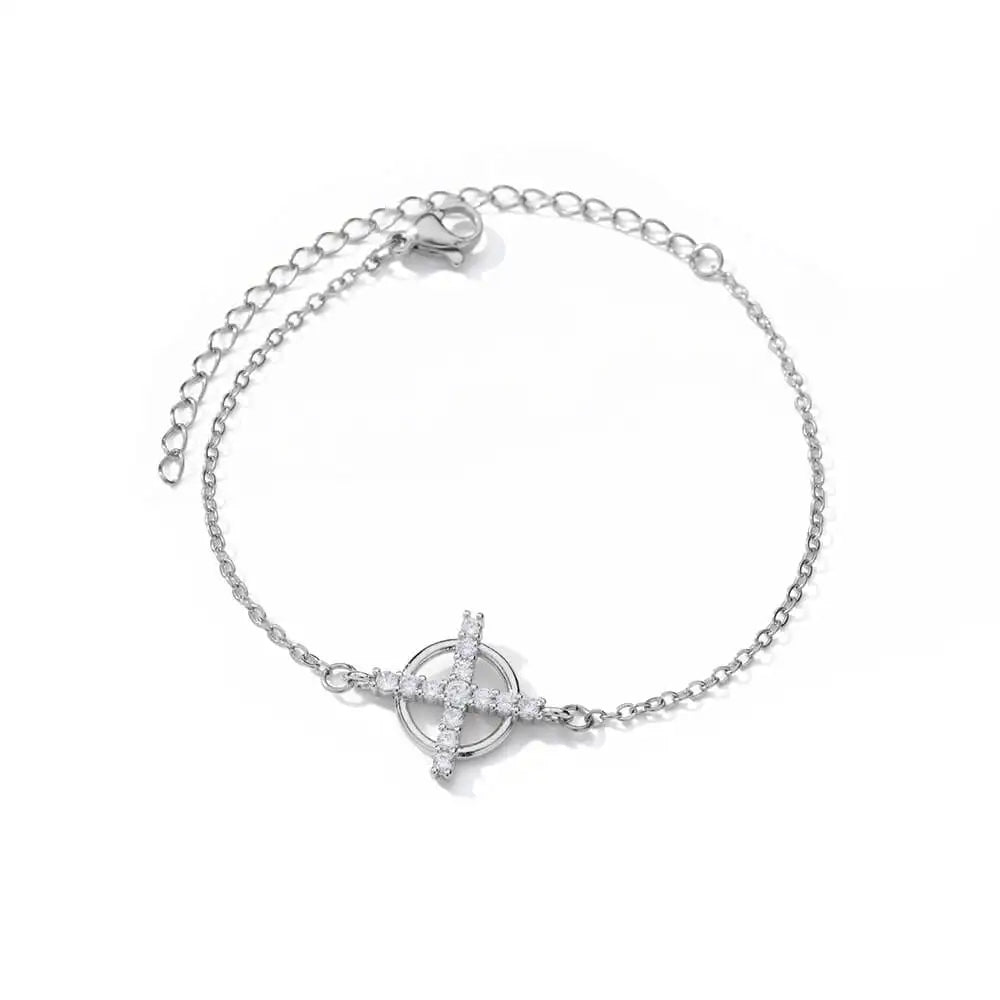Minimal Cross Bracelet