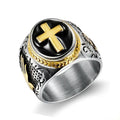 Stainless Steel Cross Ring
