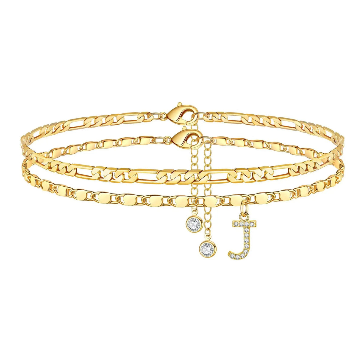 Initial Ankle Bracelet