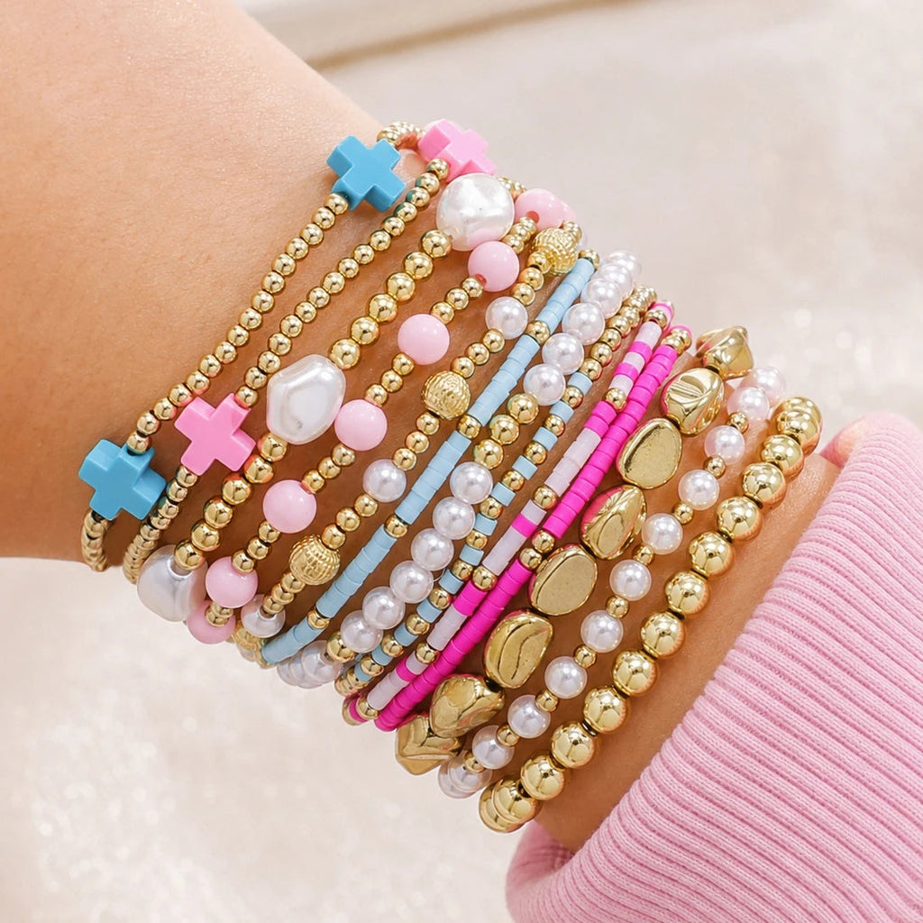 13 PCS Cross Bracelet Set