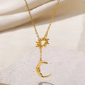 Sun & Moon Charm Necklace