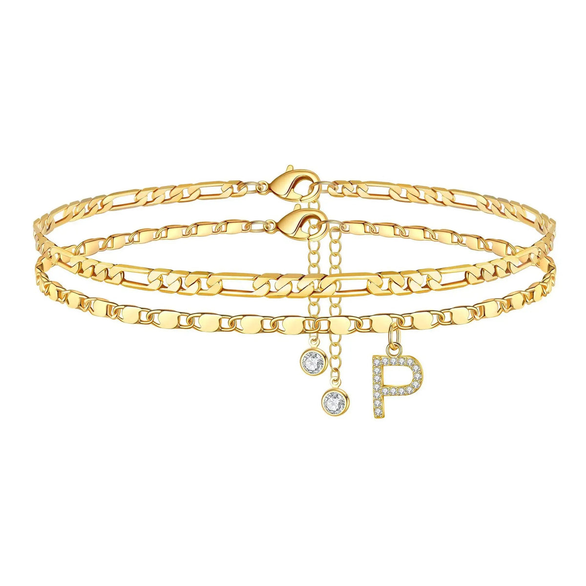 Initial Ankle Bracelet