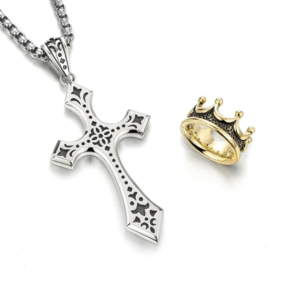 Crown Cross Necklace