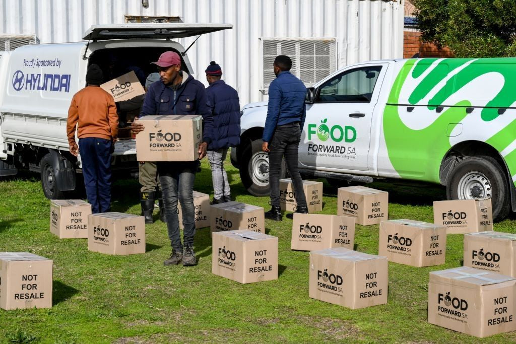 FoodForward SA food distribution, photographed by FoodForward SA