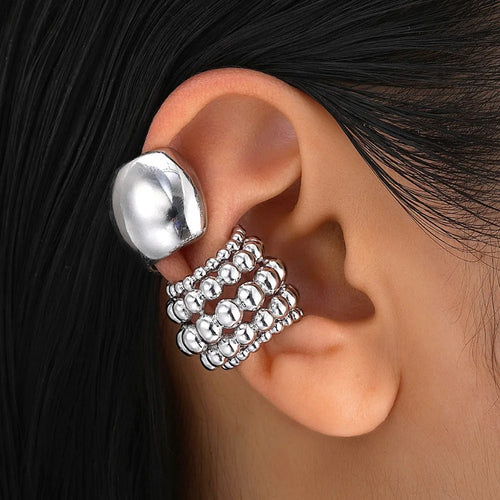 2 PCS Vintage Punk Chunky Earring Set