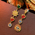 Asymmetrical Charm Drop Earrings