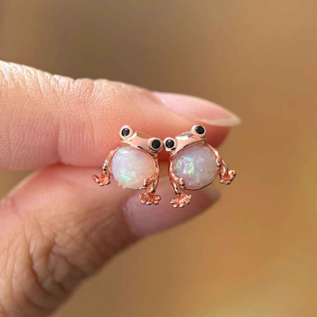 CK Penguin Opal Stud Earrings
